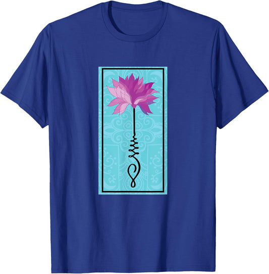 Mandala Unalome Lotus Flower Meditation T-Shirt - T-Shirt | Royal