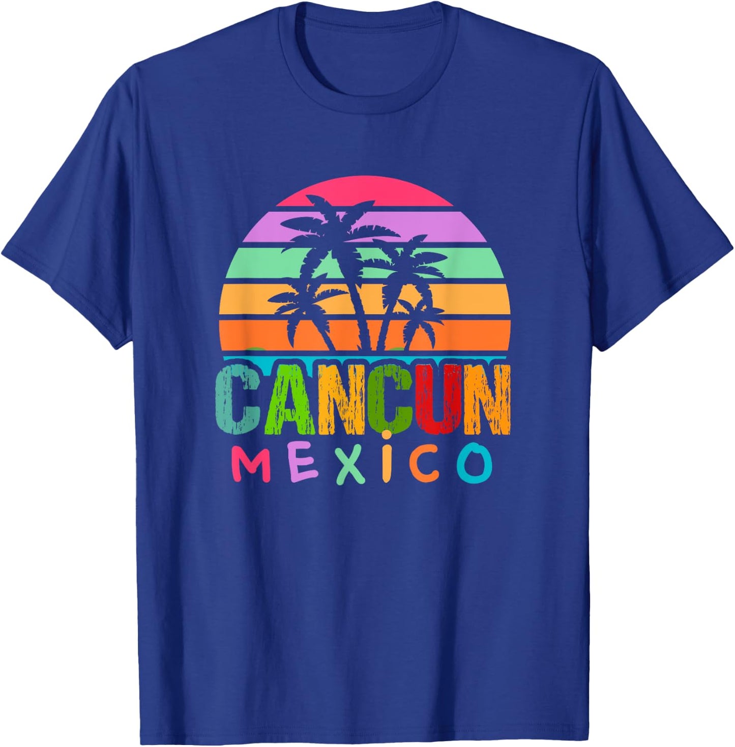 CANCUN MEXICO 2024 Vacation Beach Matching Family Group Men Women Kids T-Shirt - T-Shirt | Royal