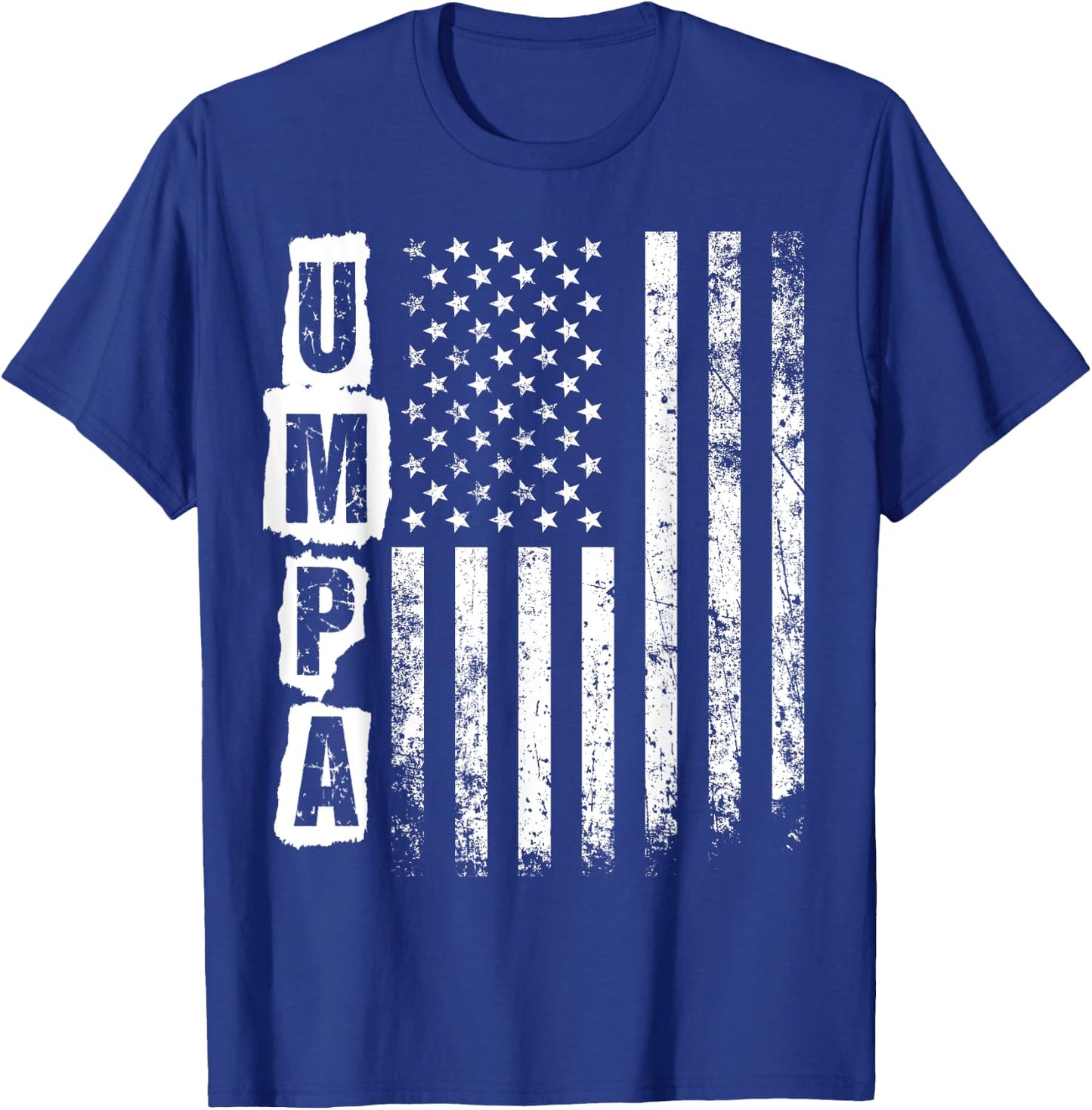Umpa Father's Day American Flag 4th of July Xmas T-Shirt - T-Shirt | Royal