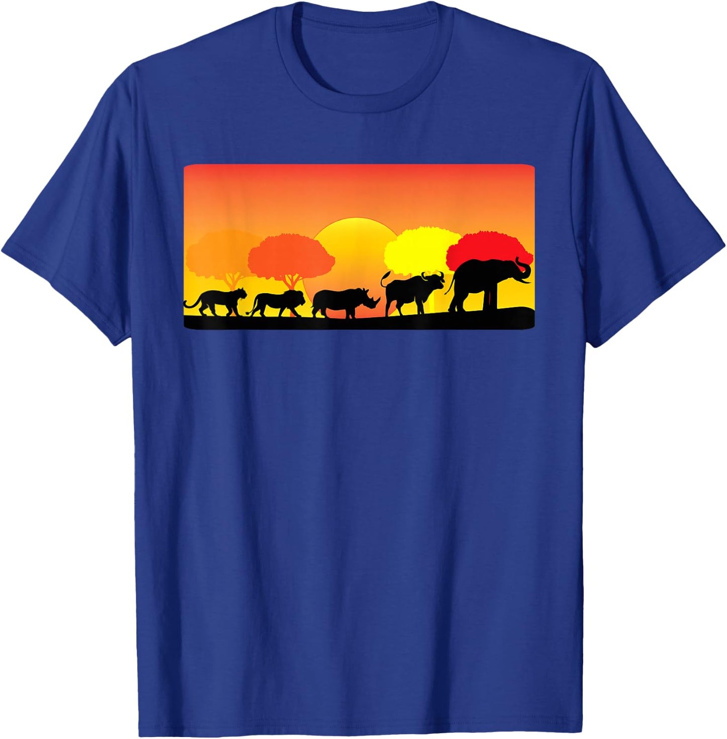 Africa Big Five Animals | BIG 5 of Africa T-Shirt - T-Shirt | Royal