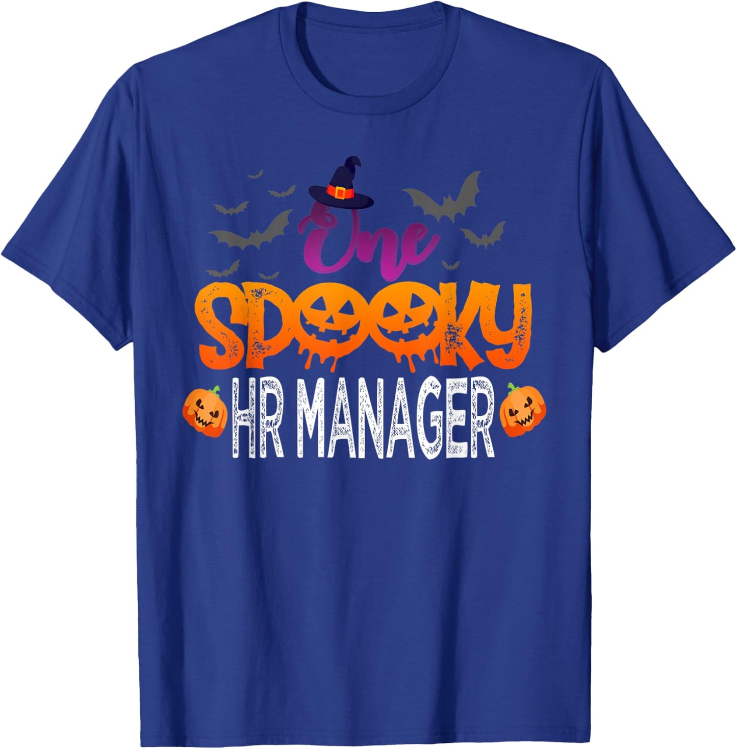 One Spooky HR Manager Halloween Costume Gift Women T-Shirt - T-Shirt | Royal
