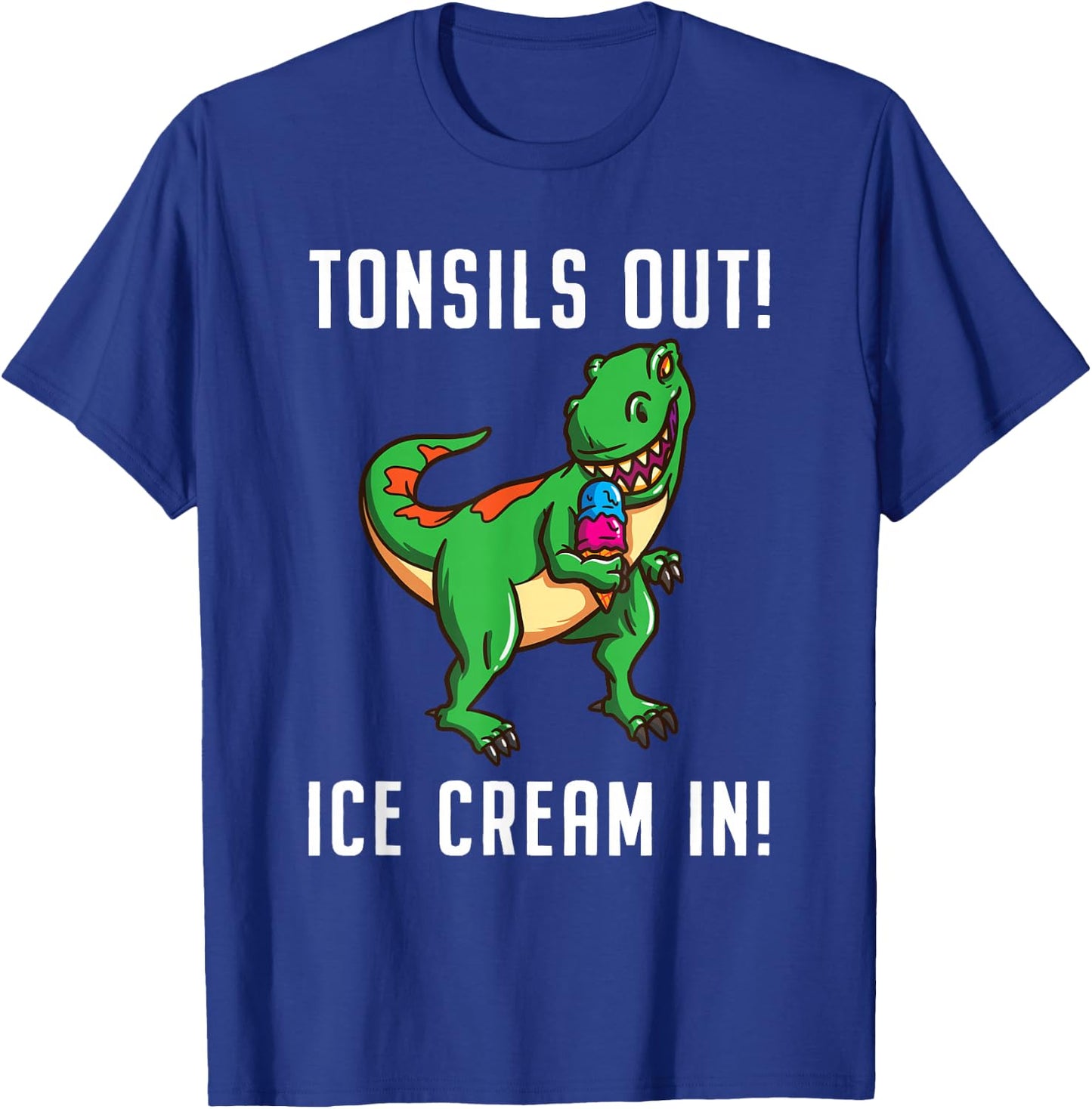 Tonsil Removal Surgery Recovery T Rex T-Shirt - T-Shirt | Royal