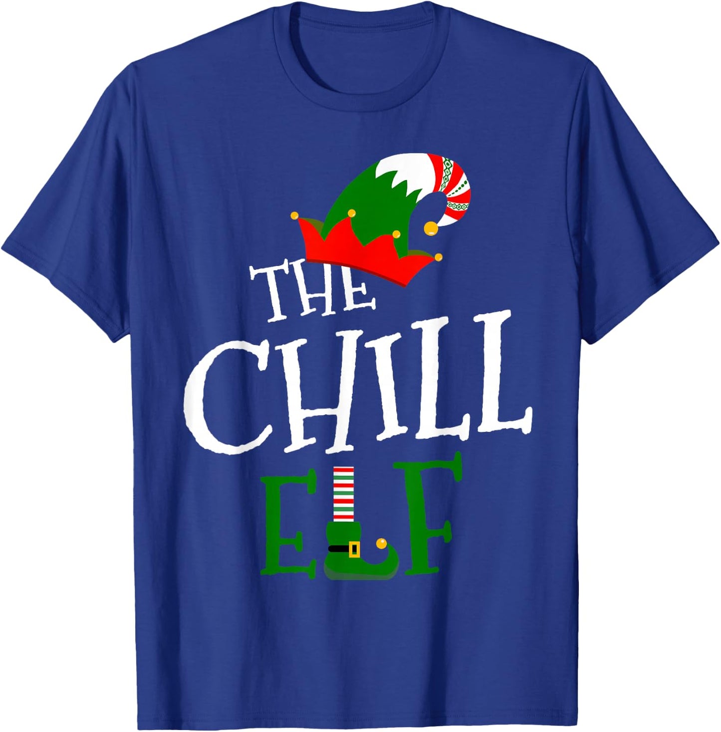 The Chill Elf Family Matching Group Gift Christmas Costume T-Shirt - T-Shirt | Royal