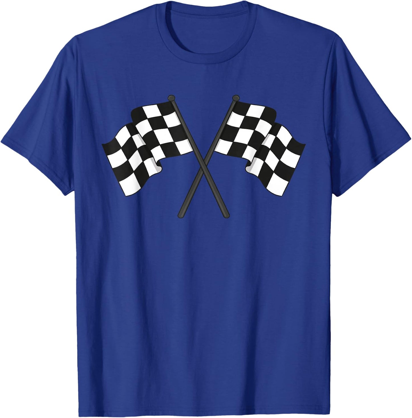 Checkered Flag Racing T-Shirt - T-Shirt | Royal