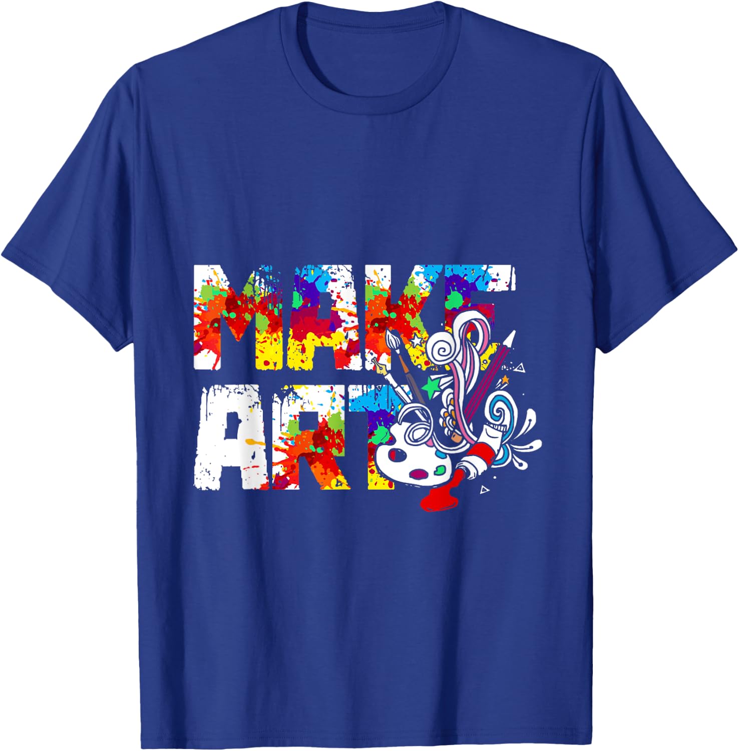 Make Art T-Shirt - T-Shirt | Royal