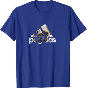 Pugidas Pug Sports Wear Funny Pugs Dog T-Shirt - T-Shirt | Royal