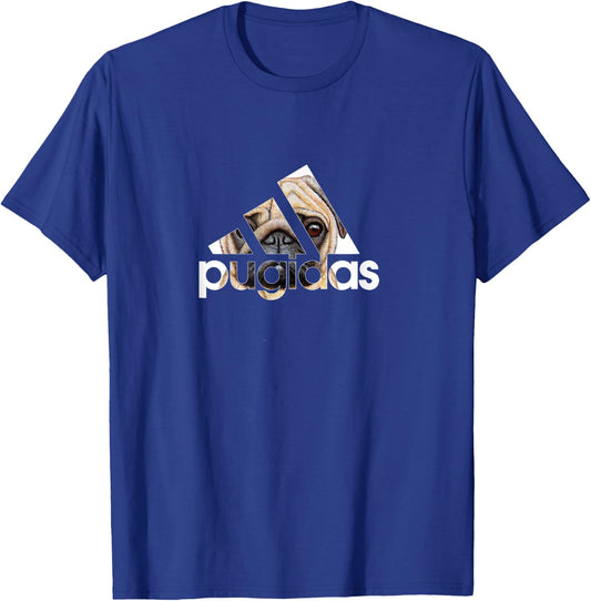 Pugidas Pug Sports Wear Funny Pugs Dog T-Shirt - T-Shirt | Royal