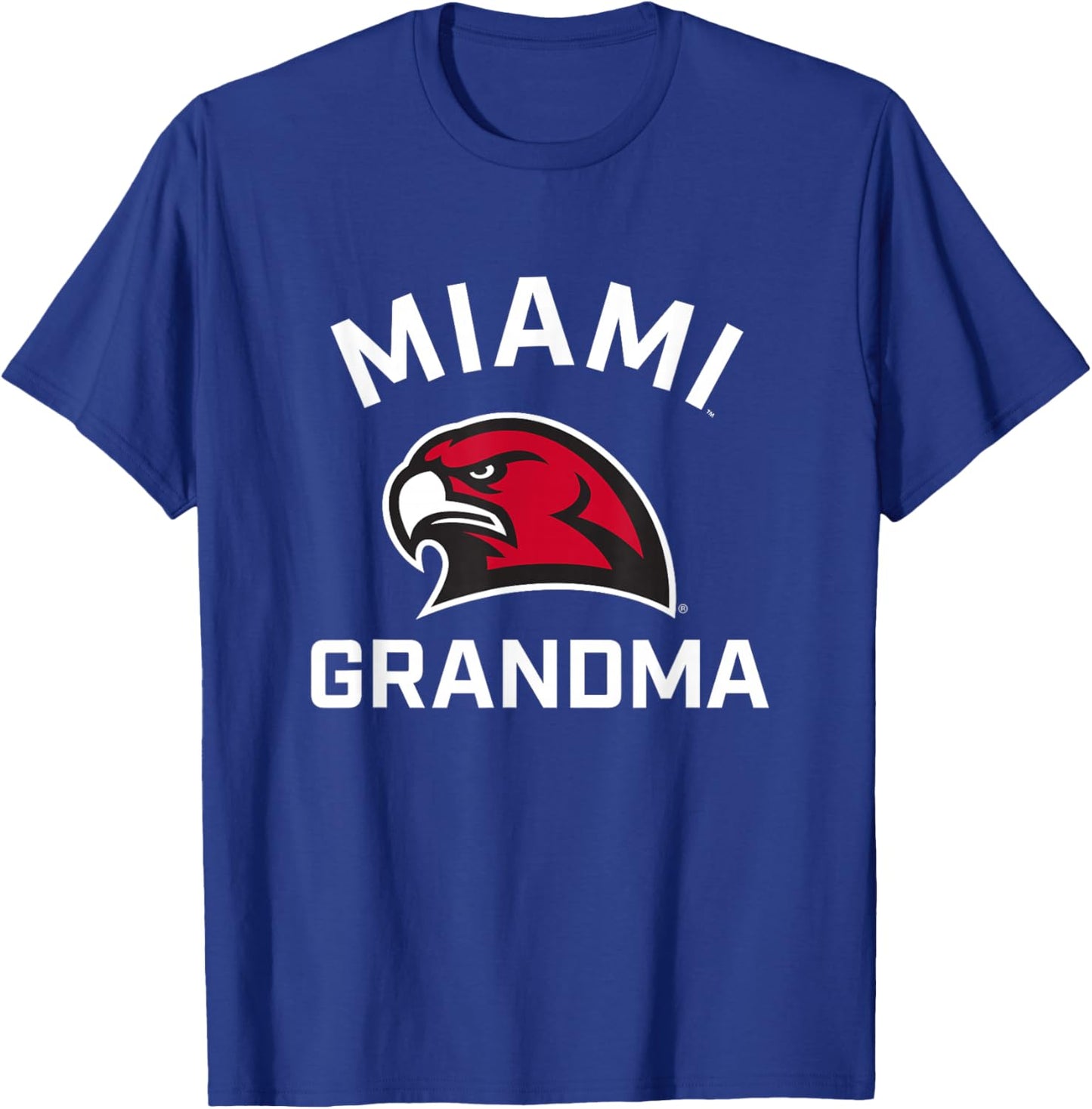 Miami University Ohio Redhawks Arched Grandma T-Shirt - T-Shirt | Royal