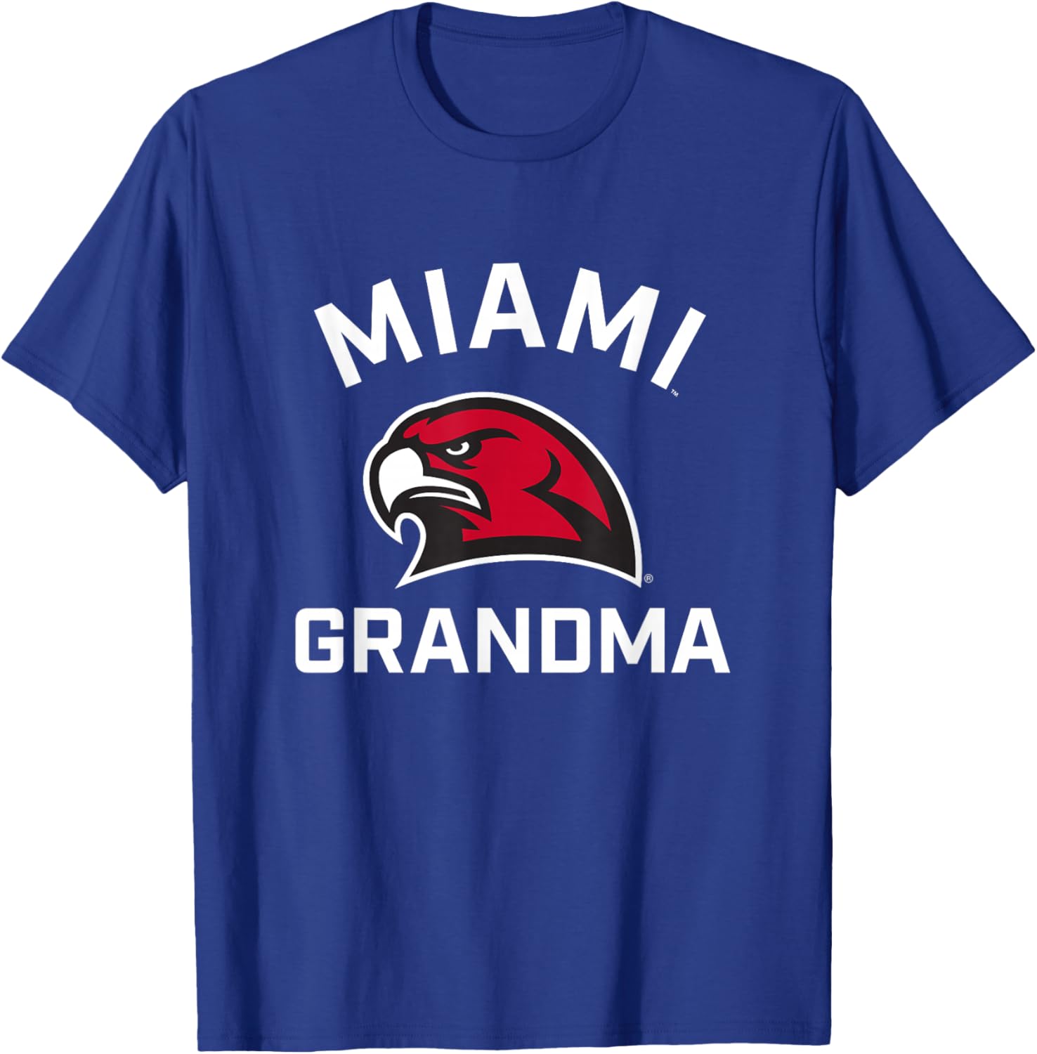 Miami University Ohio Redhawks Arched Grandma T-Shirt - T-Shirt | Royal