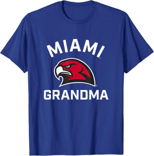 Miami University Ohio Redhawks Arched Grandma T-Shirt - T-Shirt | Royal