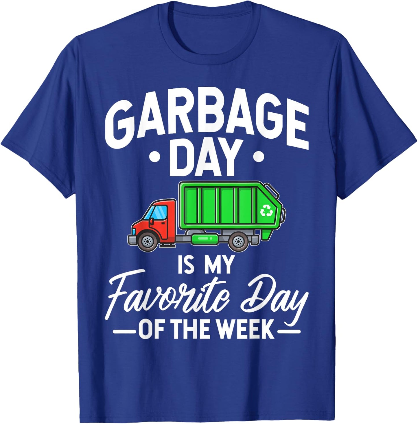 Garbage Day T Shirt Kids City Garbage Truck T-Shirt - T-Shirt | Royal