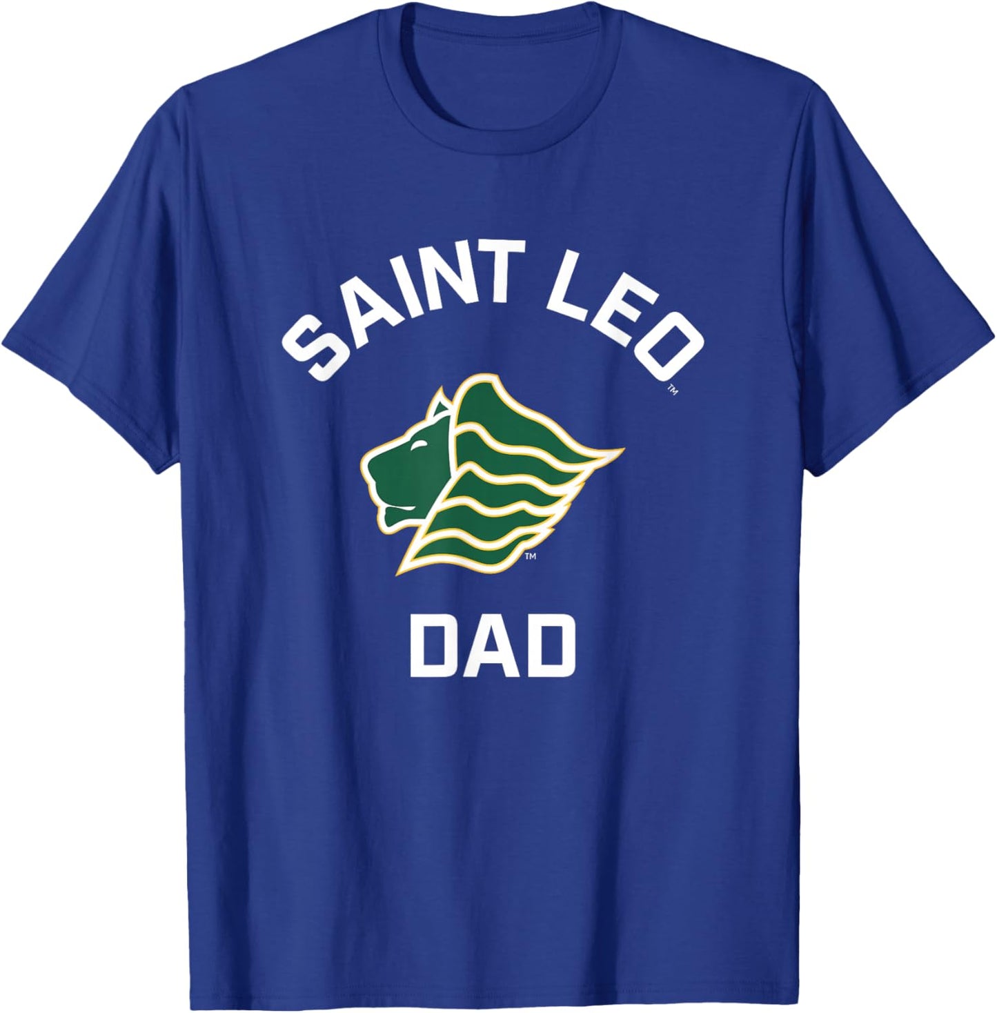 Saint Leo University Lions Arched Dad T-Shirt - T-Shirt | Royal