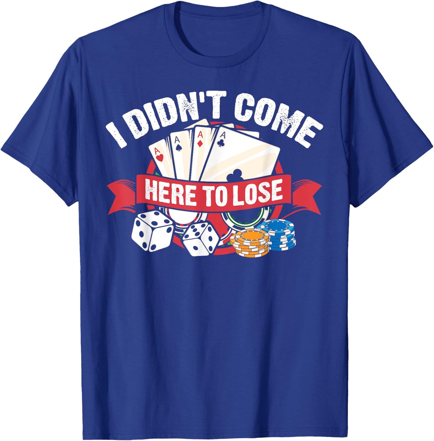 Funny Poker Gift Women Poker Player Cool Card Game T-Shirt - T-Shirt | Royal
