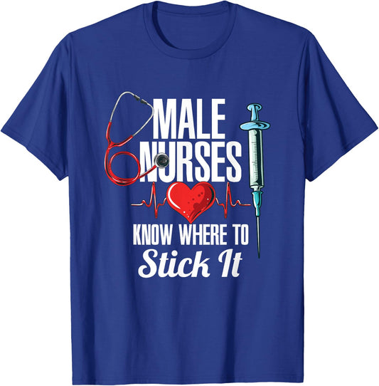 Funny Nursing Hospital Care I Nurse T-Shirt - T-Shirt | Royal