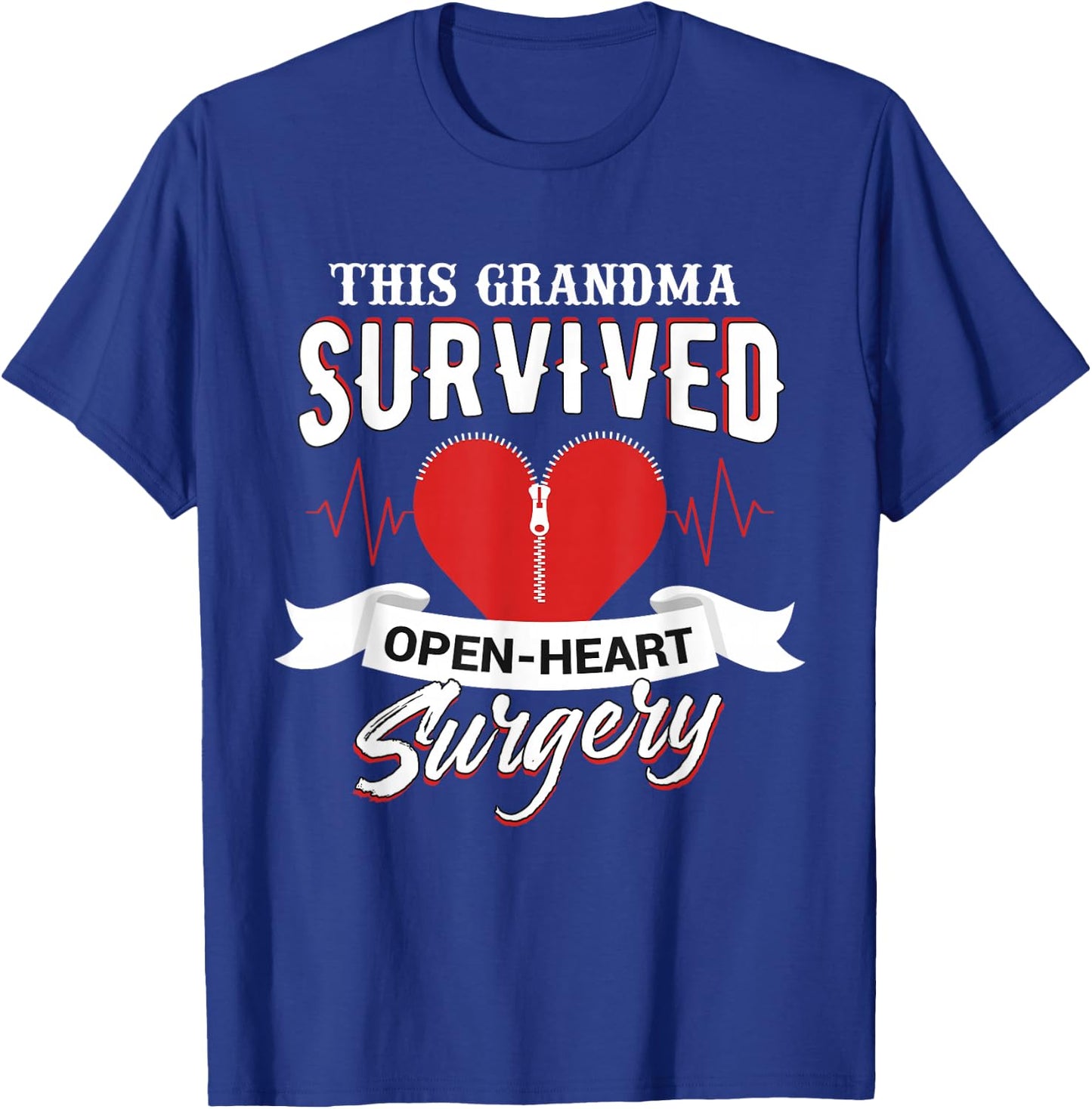 This Grandma Open Heart Surgery Recovery Men Women Kid T-Shirt - T-Shirt | Royal