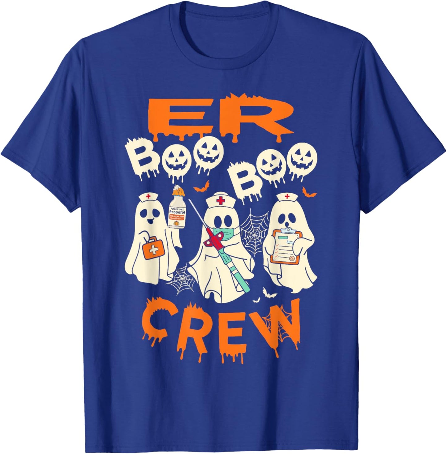 Cute Emergency Department Funny ER Nurse Halloween T-Shirt - T-Shirt | Royal