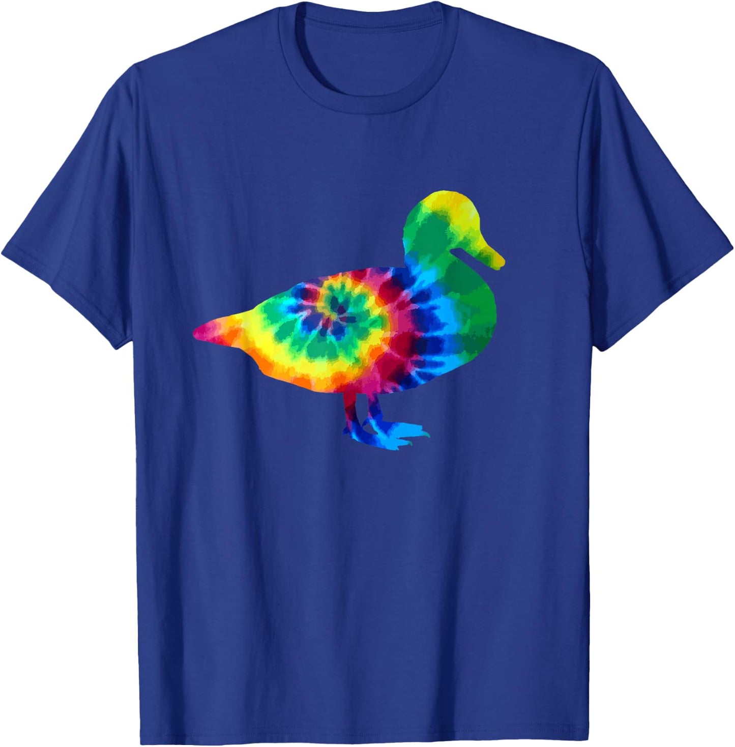 Duck Tie Dye Vintage Hippie Farmer Ducks T-Shirt - T-Shirt | Royal