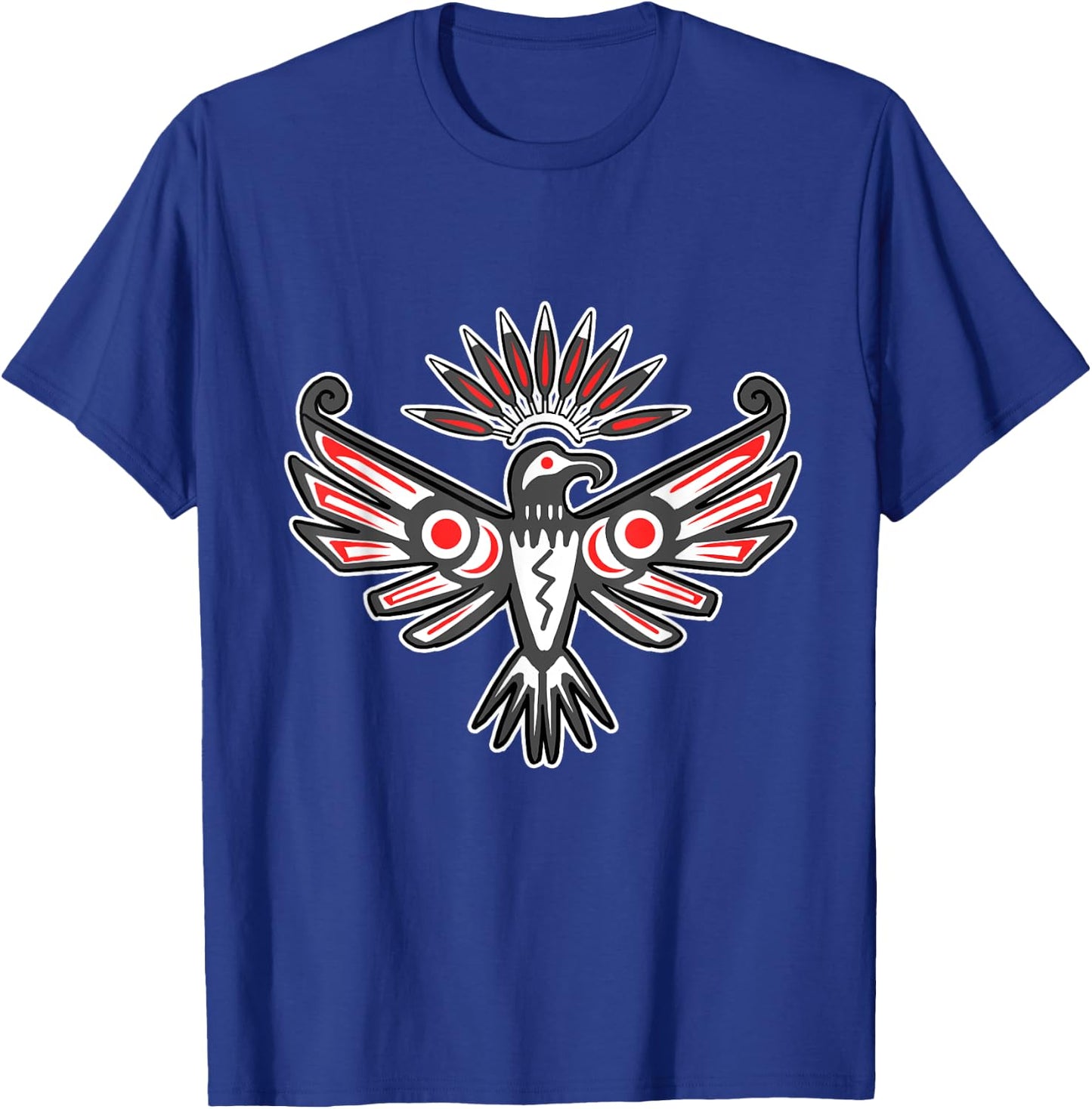 Native American Thunderbird Indigenous Peoples Day T-Shirt - T-Shirt | Royal