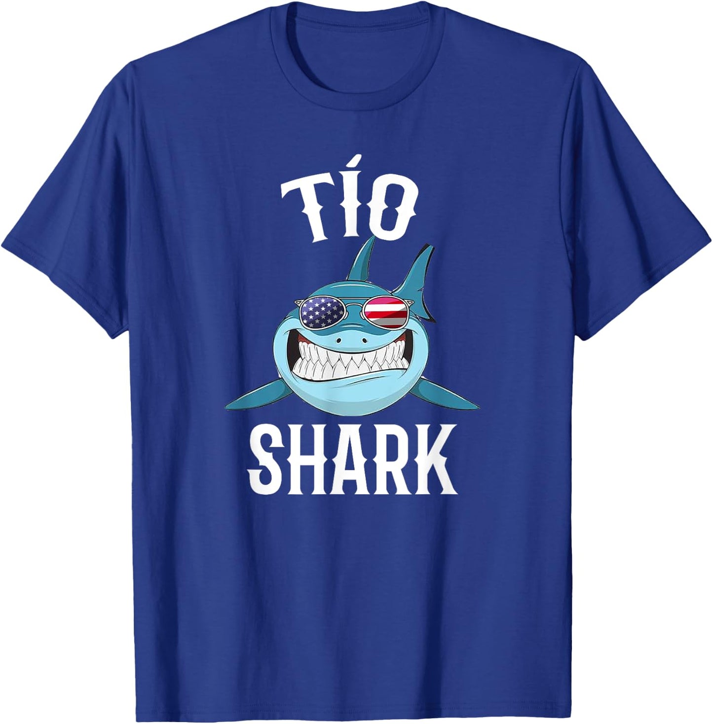 4th Of July Tio Shark Spanish Uncle Patriotic T-Shirt - T-Shirt | Royal