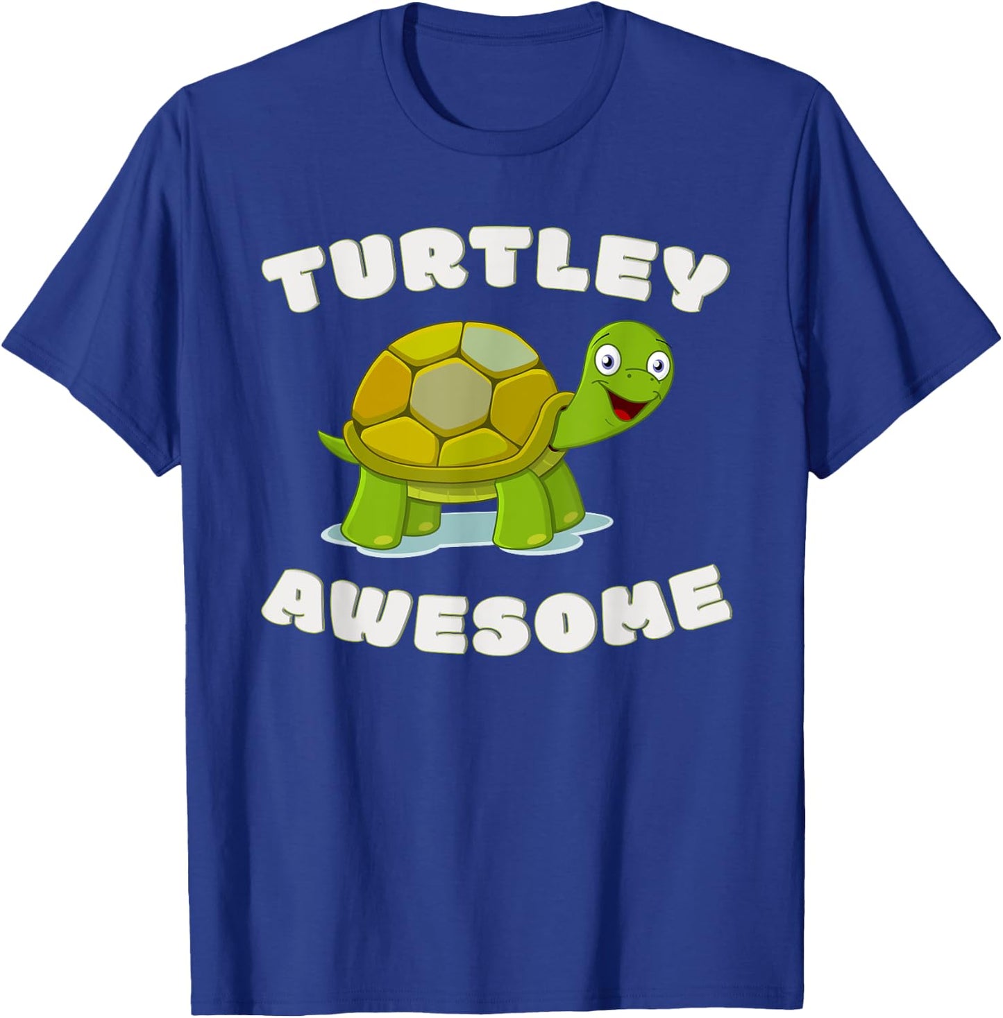 Cute Turtley Awesome! Funny Turtle Pun - Great Turtles Lover T-Shirt - T-Shirt | Royal
