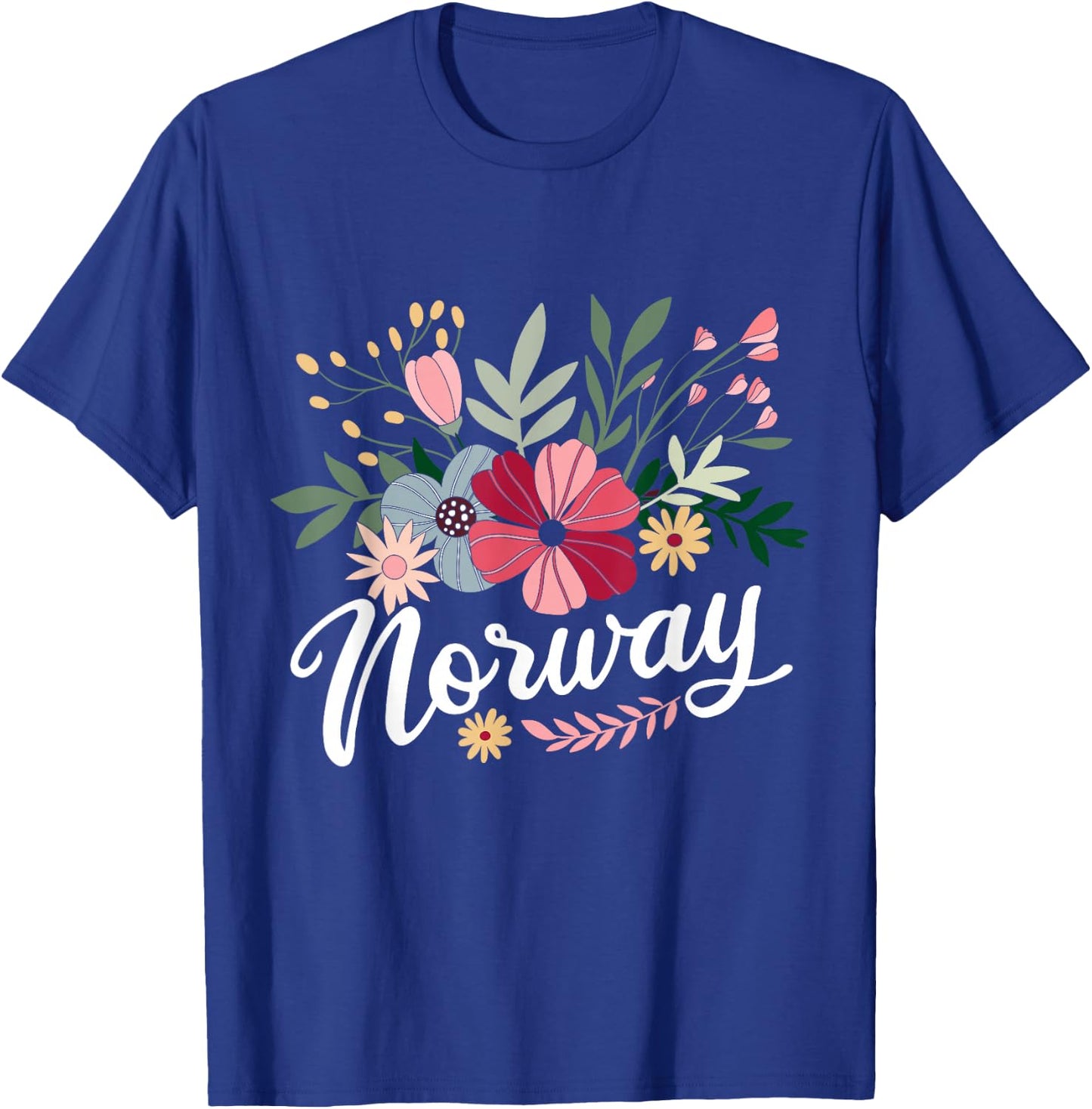 Scandinavian Country Norway Mountains Gift Norway T-Shirt - T-Shirt | Royal