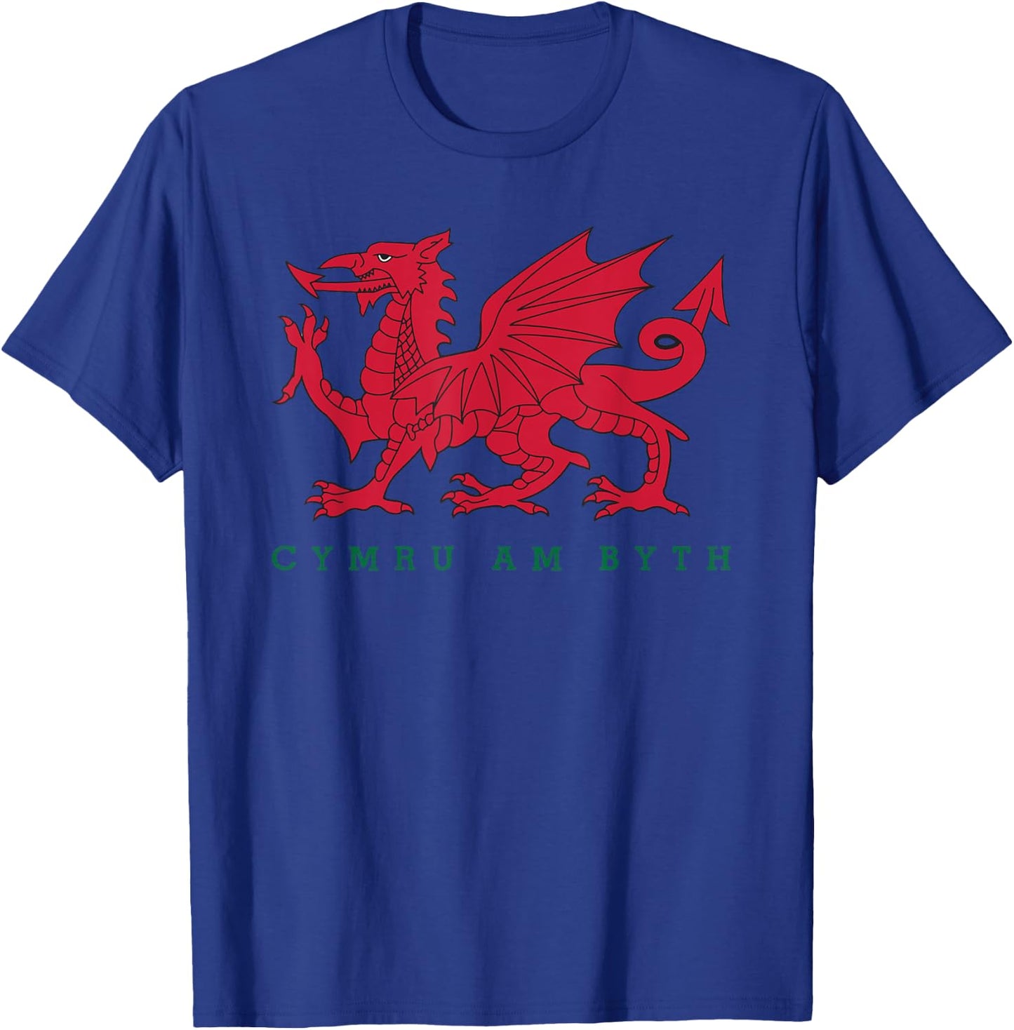 Cymru Am Byth Welsh Rugby Dragon Wales Player Pride Gifts T-Shirt - T-Shirt | Royal