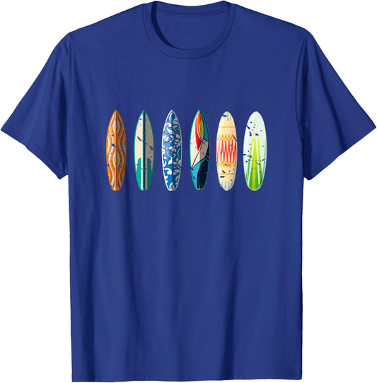 Summer Sports Surfboard Surfer Gift Surfing T-Shirt - T-Shirt | Royal