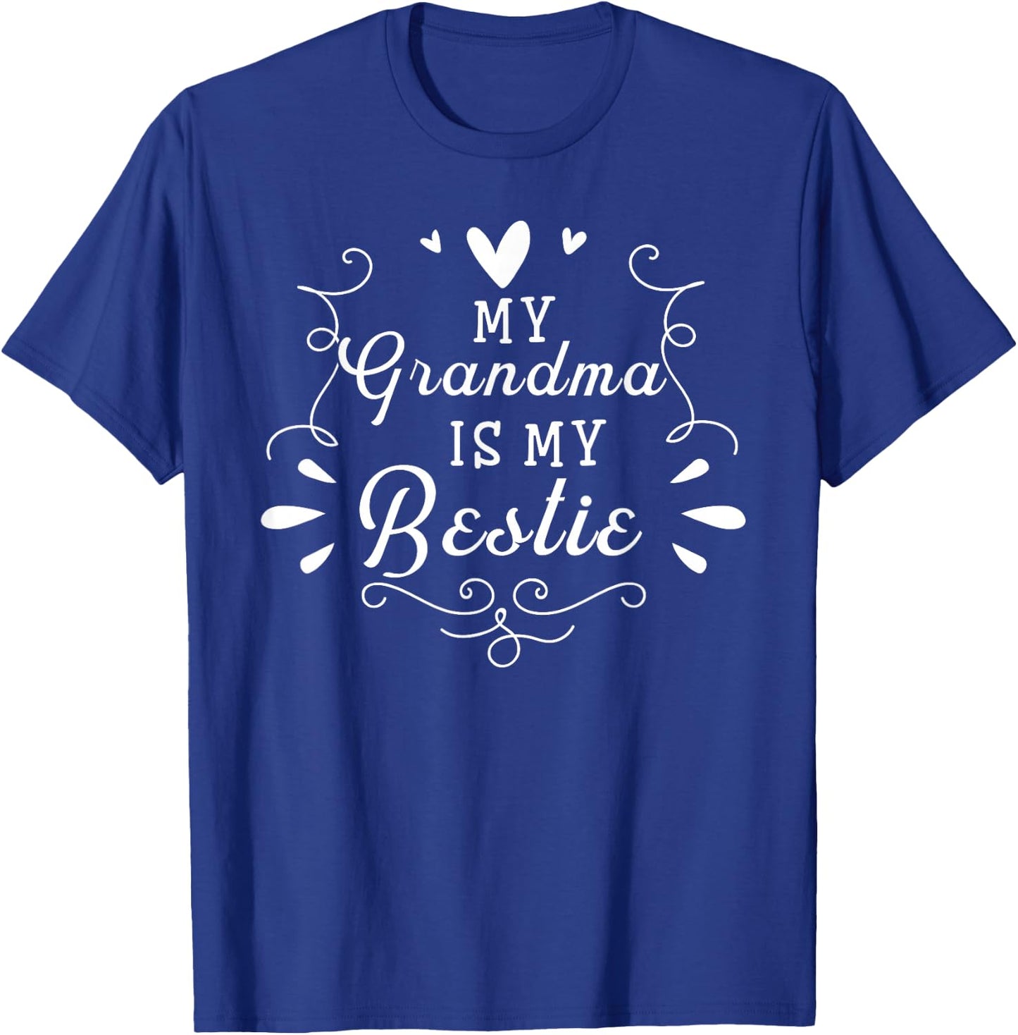 My Grandma Is My Bestie Cute Matching For Granddaughter T-Shirt - T-Shirt | Royal