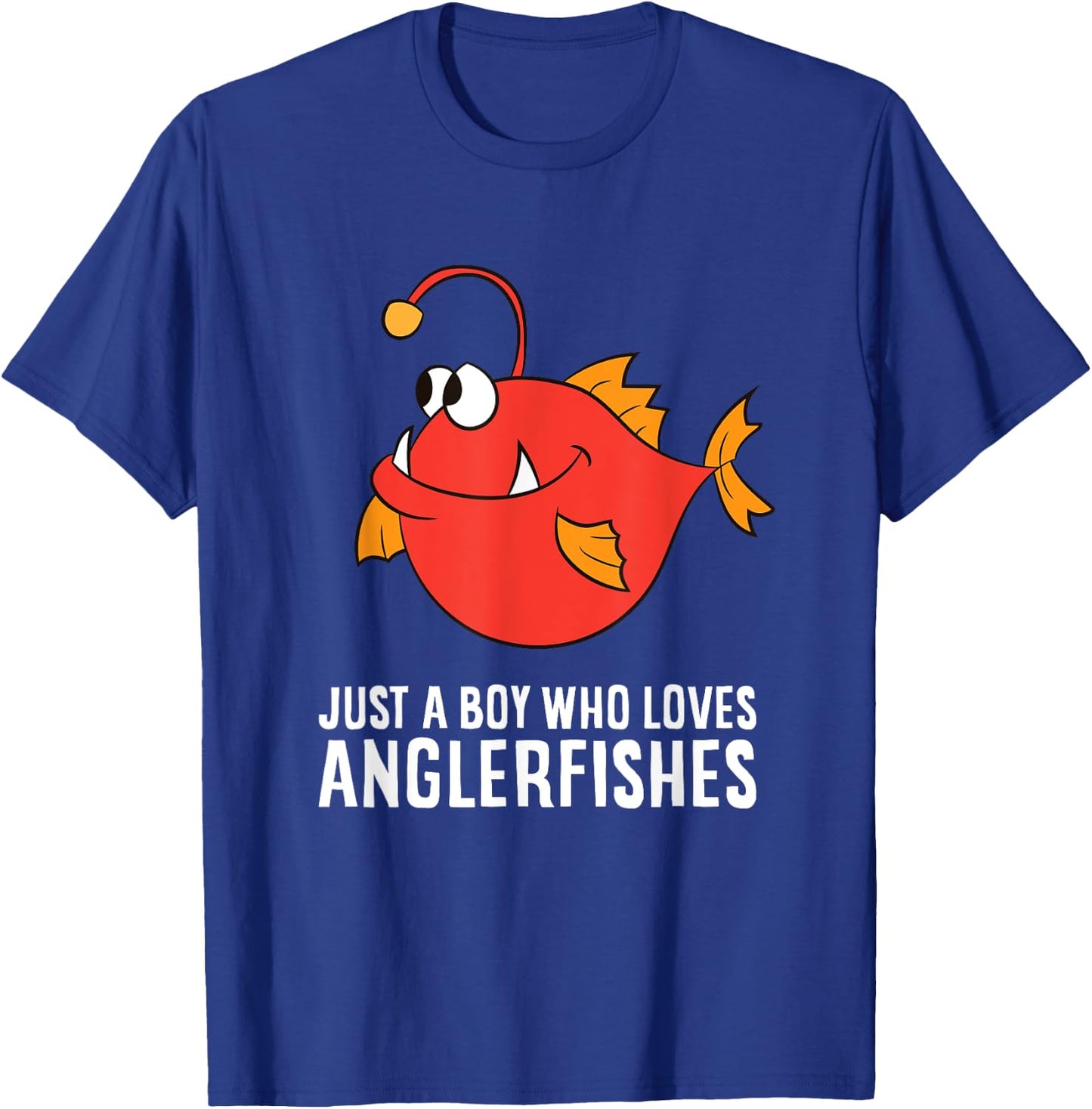 Just a Boy Who Loves Anglerfishes T-Shirt - T-Shirt | Royal