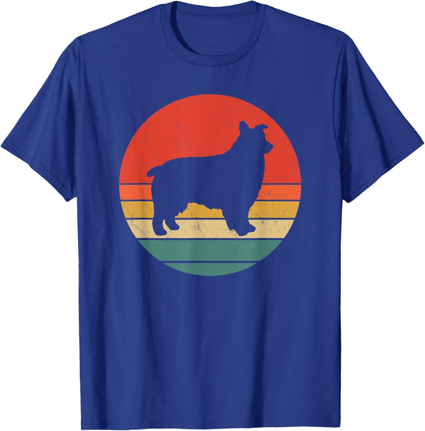 Miniature Australian Shepherd Vintage Dog Mini Aussie Gift T-Shirt - T-Shirt | Royal