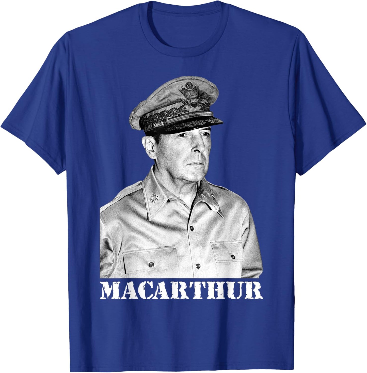 MacArthur World War II Victory Memorial Independence Day T-Shirt - T-Shirt | Royal