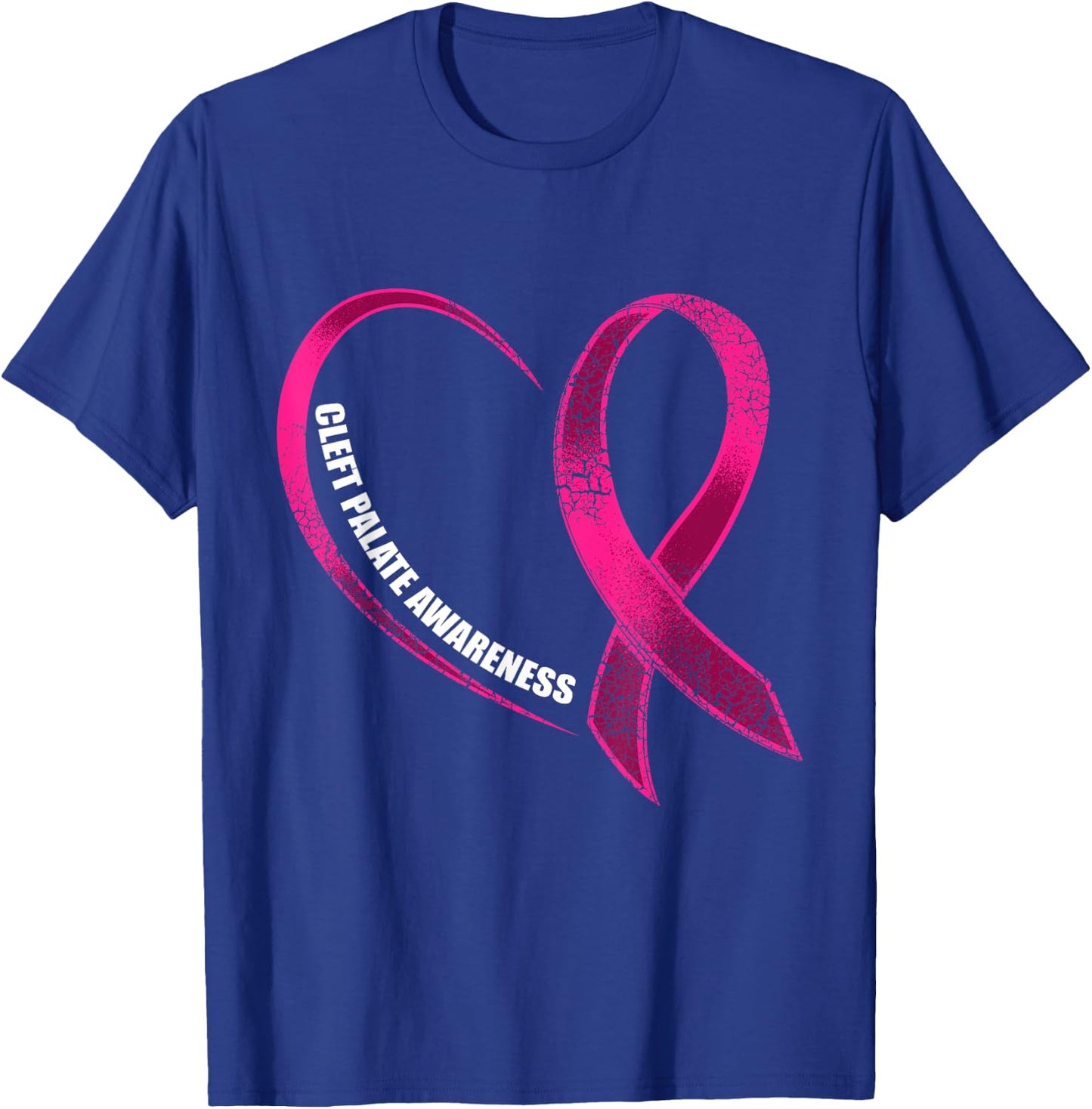Cleft Palate Lip Heart Cleft Strong Awareness T-Shirt - T-Shirt | Royal