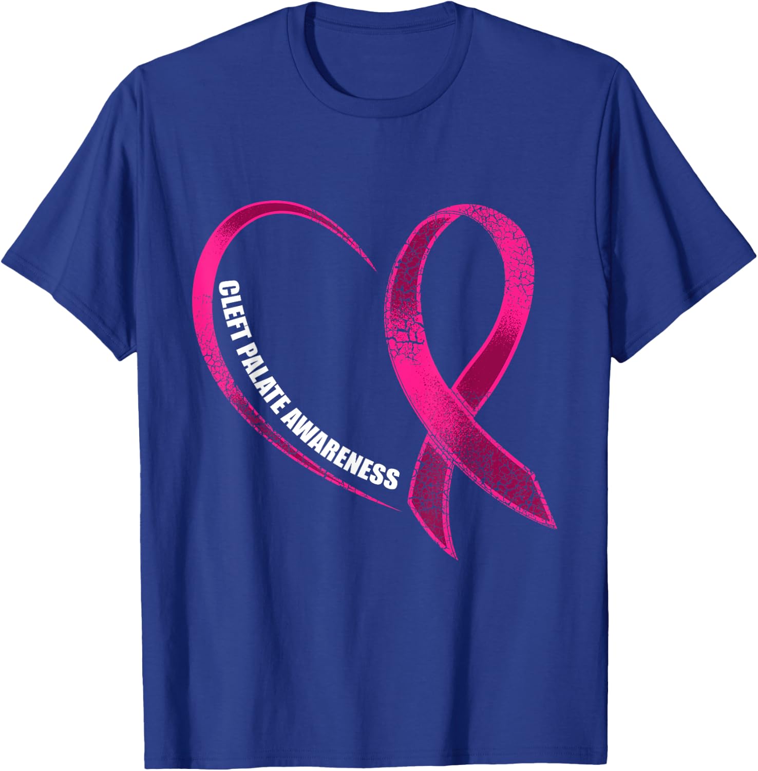 Cleft Palate Lip Heart Cleft Strong Awareness T-Shirt - T-Shirt | Royal