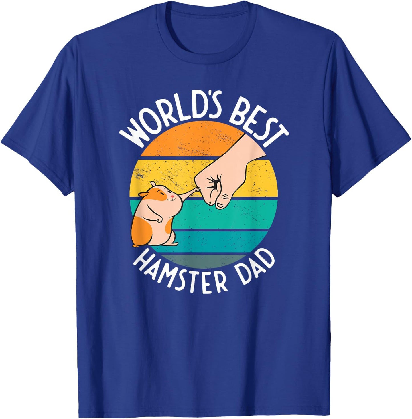 World's Best Hamster Dad Design T-Shirt - T-Shirt | Royal