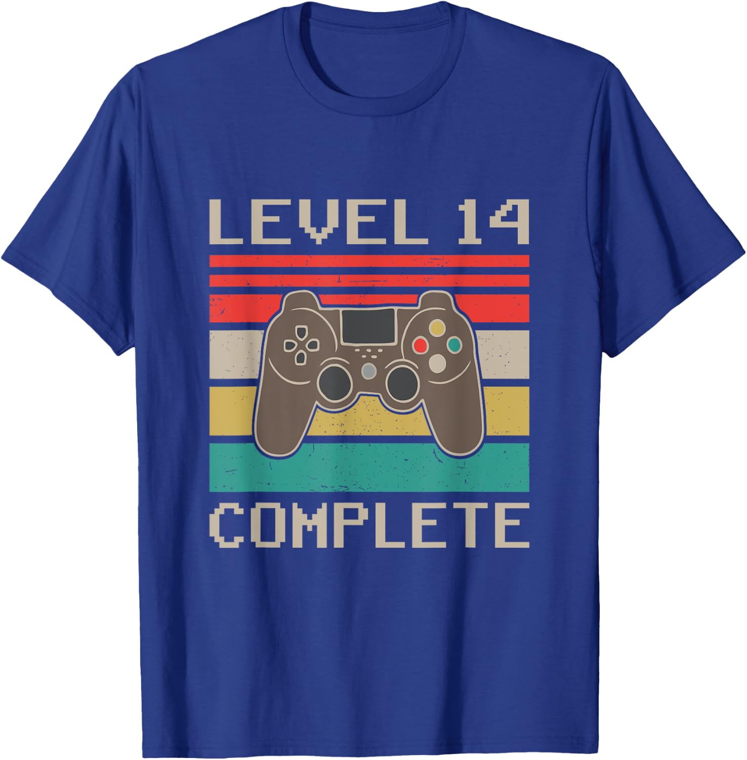 Level 14 Complete 14th Funny Wedding Anniversary For Couples T-Shirt - T-Shirt | Royal