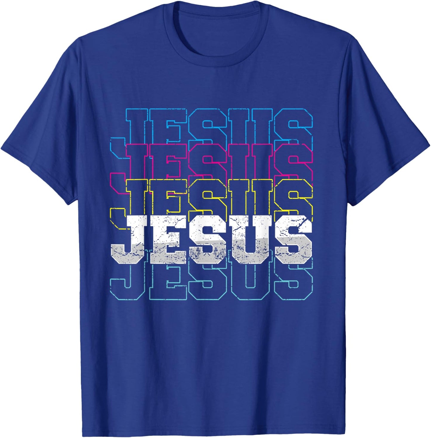 Jesus Christ Religion Christian Faith Prayer Church Gift T-Shirt - T-Shirt | Royal