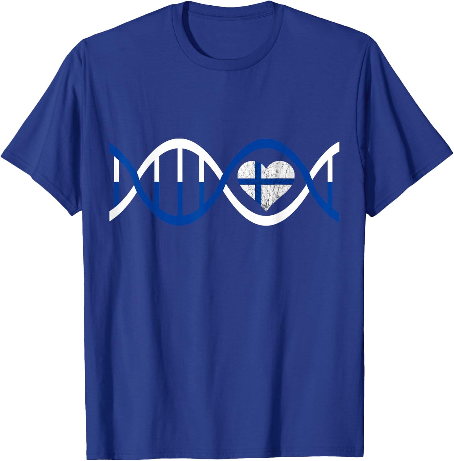 Finland DNA Strand Fins Genetics Sisu Finnish Roots T-Shirt - T-Shirt | Royal