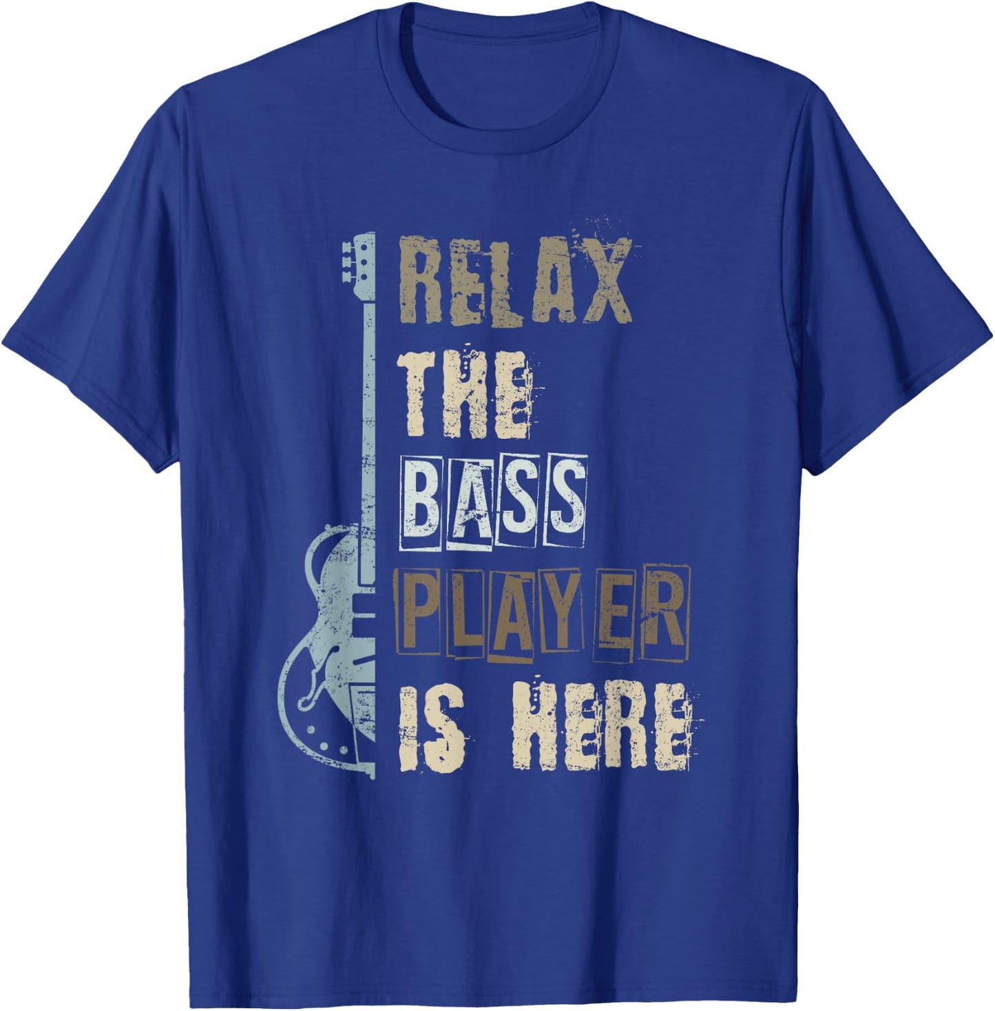 Funny Bass Player Bass Guitarist Gift Music Bass Guitar T-Shirt - T-Shirt | Royal