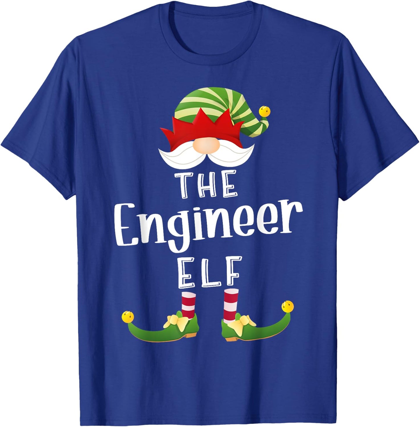 Engineer Elf Group Christmas Funny Pajama Party T-Shirt - T-Shirt | Royal