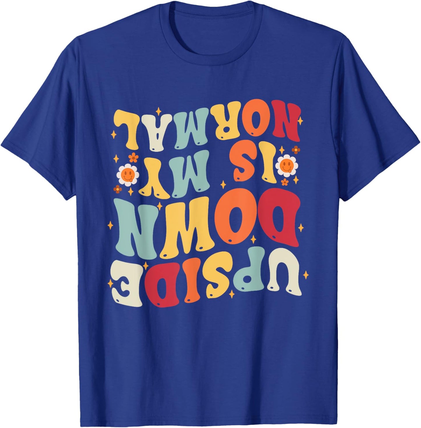 Upside Down Is My Normal Little Girls Gymnastics Gymnast T-Shirt - T-Shirt | Royal