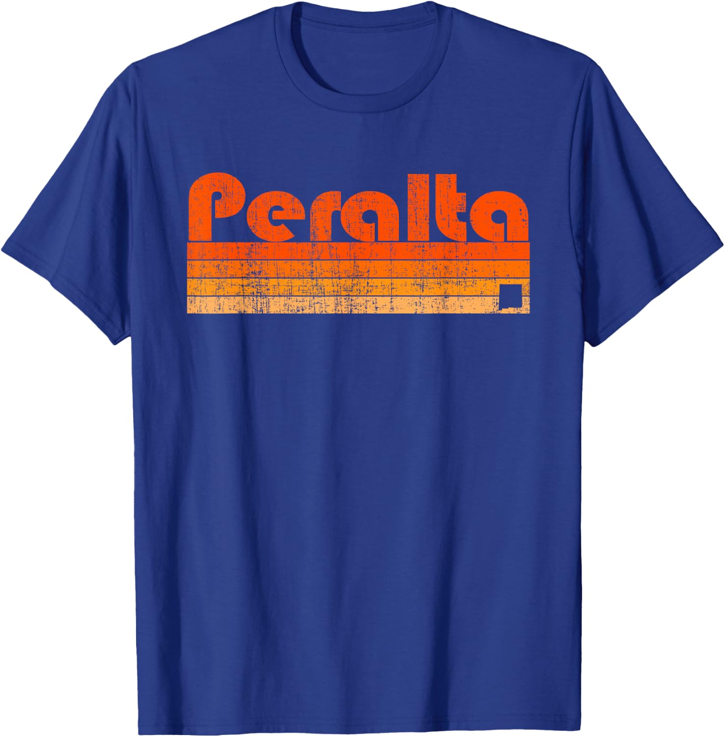 Peralta, New Mexico Retro 80s Style T-Shirt - T-Shirt | Royal