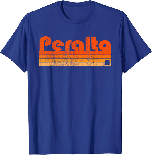 Peralta, New Mexico Retro 80s Style T-Shirt - T-Shirt | Royal