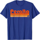 Peralta, New Mexico Retro 80s Style T-Shirt - T-Shirt | Royal