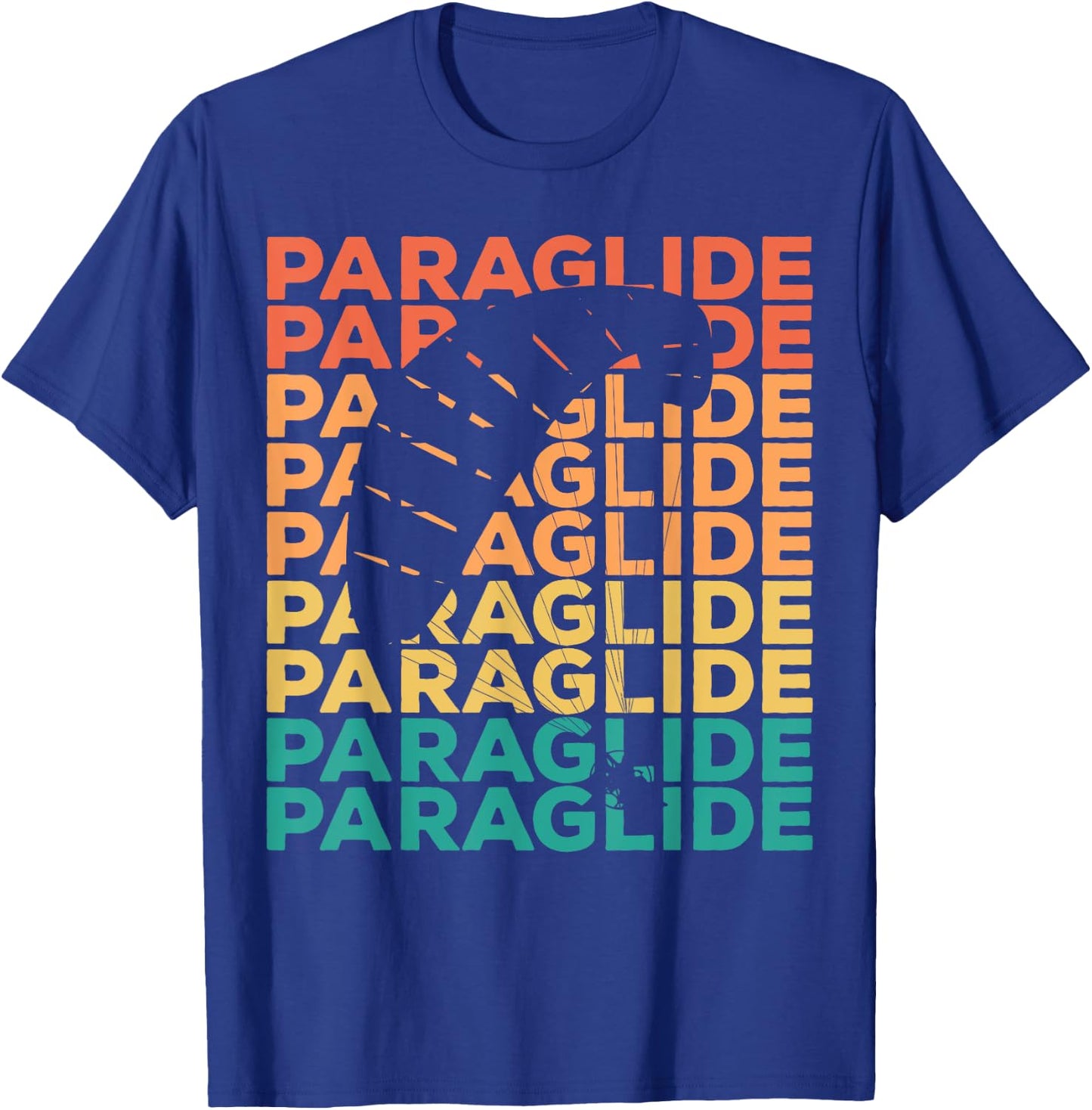 Retro Vintage Paragliding Gift Paragliders T-Shirt - T-Shirt | Royal