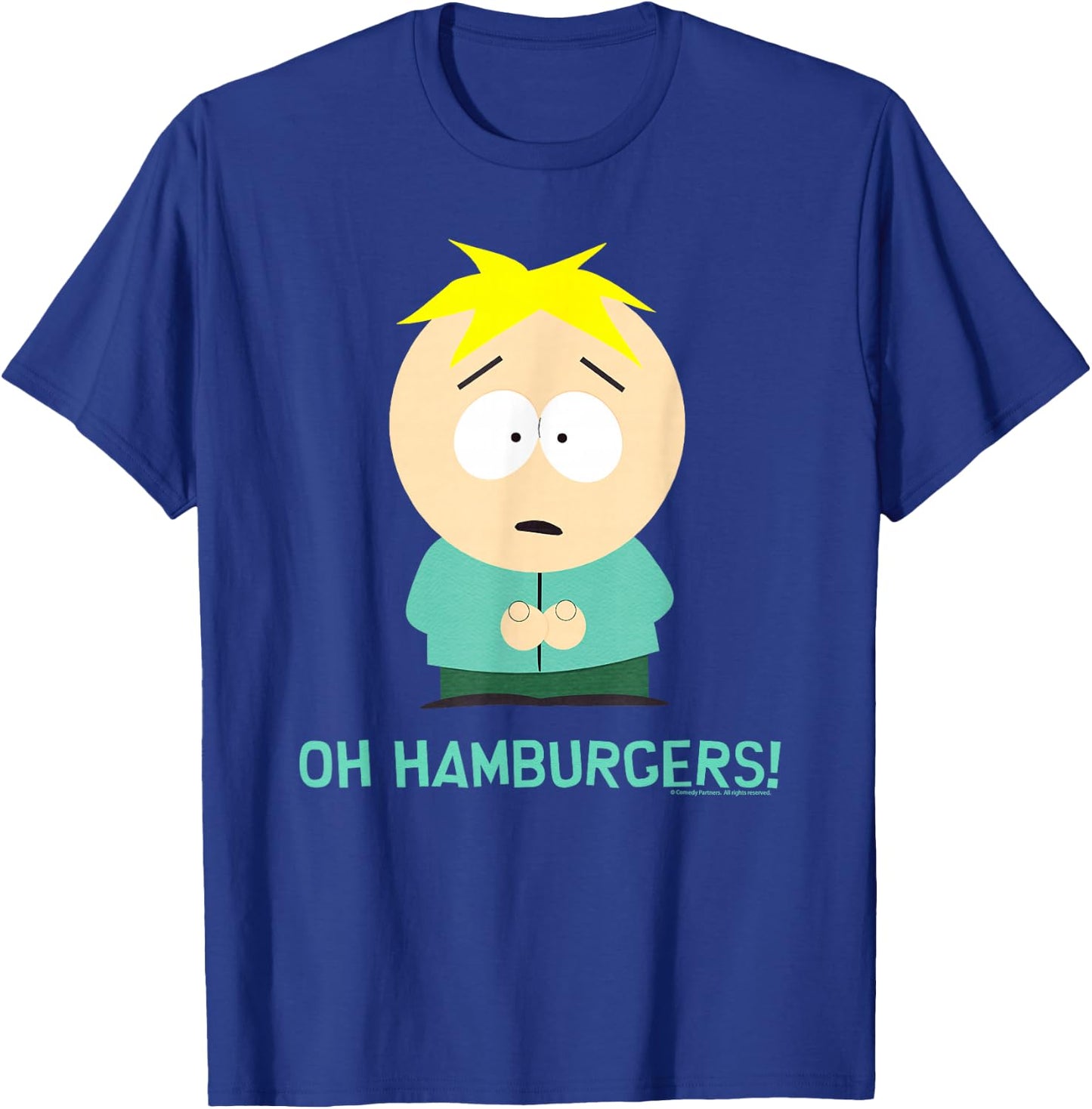 South Park Butters Oh Hamburgers T-Shirt - T-Shirt | Royal