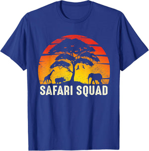 African Family Vacation Safari Squad Funny Matching Trip T-Shirt - T-Shirt | Royal