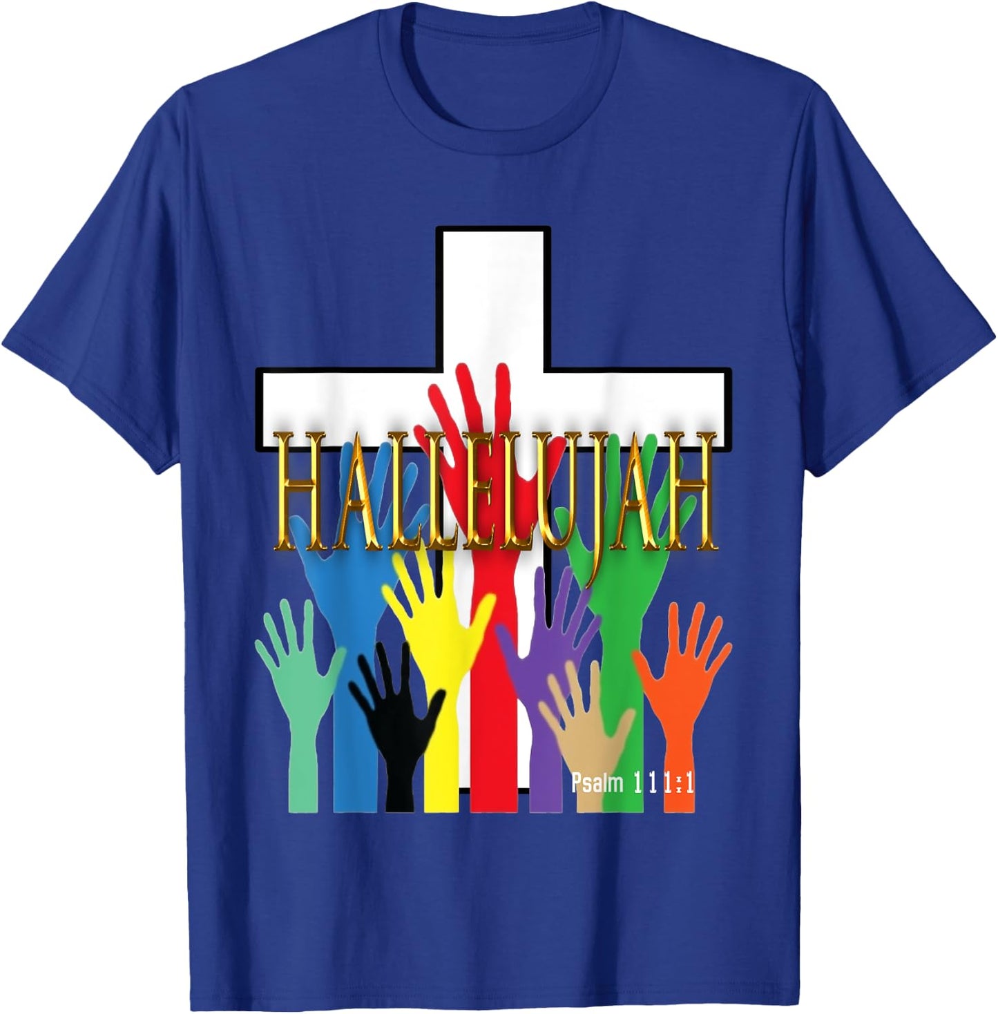 Hallelujah Religious T-Shirt - T-Shirt | Royal