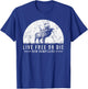 Live Free Or Die New Hampshire Nature Vintage Graphic T-Shirt - T-Shirt | Royal