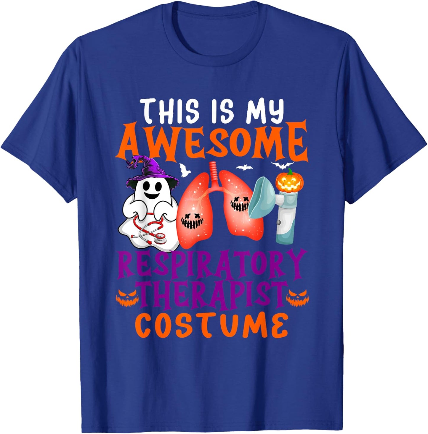 My Awesome Respiratory Therapist Costume Horror Tools T-Shirt - T-Shirt | Royal