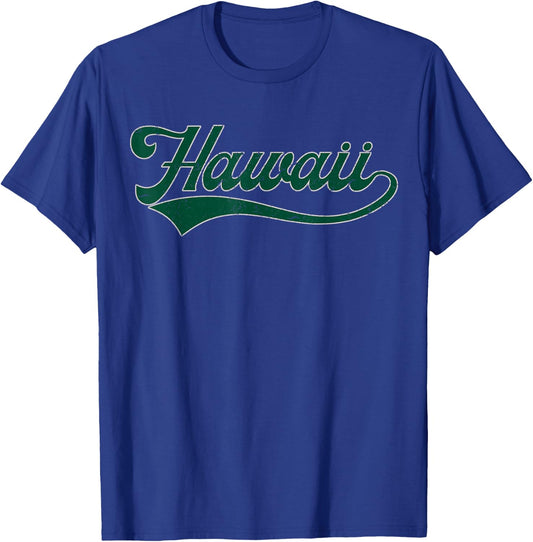 College University Style Hawaii Baseball Sport Fan T-Shirt - T-Shirt | Royal